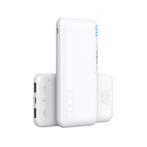 Power Bank baterija Moxom MX-PB119 10000 mAh 2.4A beli (MS).