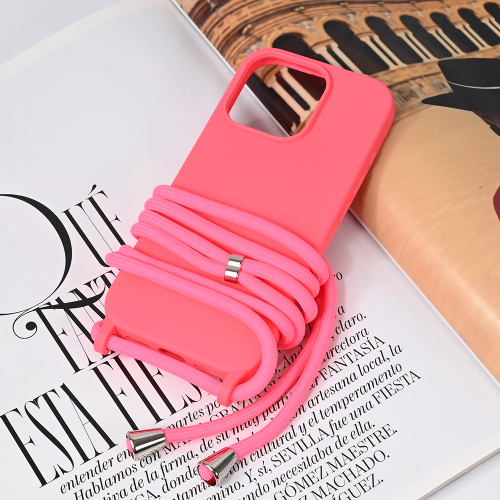 Futrola Crossbody za iPhone 16 Pro pink.
