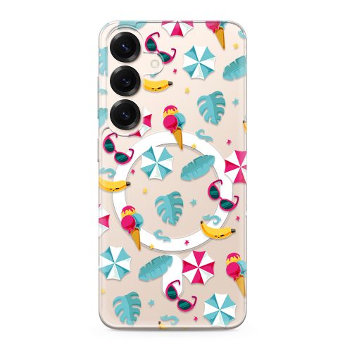 Futrola silikonska print MagSafe za Samsung S931 Galaxy S25 5G beach (MS).