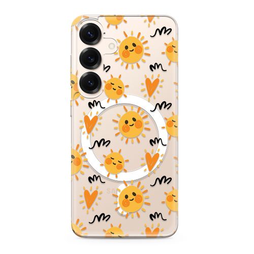 Futrola silikonska print MagSafe za Samsung S931 Galaxy S25 5G sun (MS).