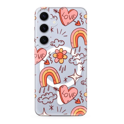 Futrola silikonska print MagSafe za Samsung S921 Galaxy S24 5G love (MS).