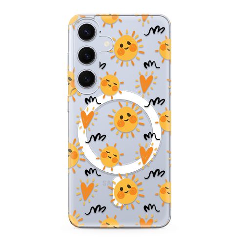 Futrola silikonska print MagSafe za Samsung S921 Galaxy S24 5G sun (MS).