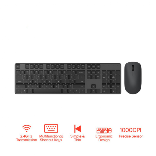 Combo mis i tastatura wireless Xiaomi crna.