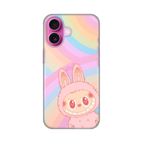 Silikonska futrola print Skin za iPhone 16 6.1 La Bubu Rainbow.