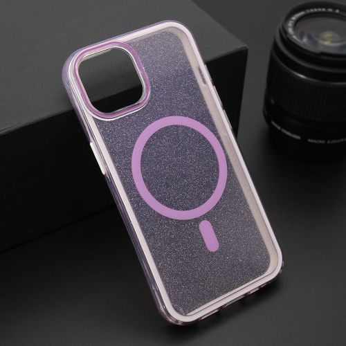 Futrola CRYSTAL MagSafe za iPhone 14 (6.1) ljubicasta (MS).