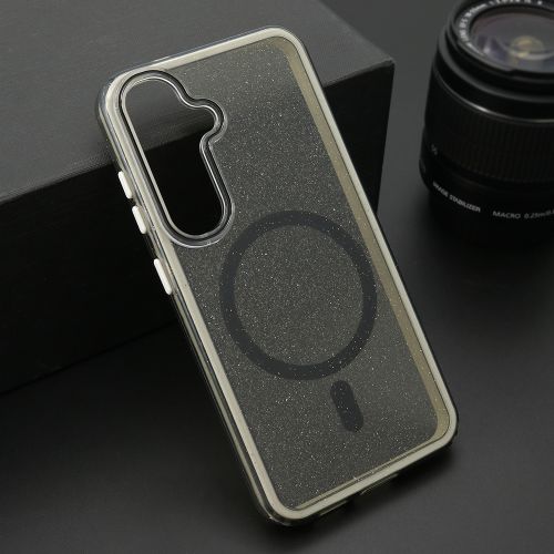 Futrola CRYSTAL MagSafe za Samsung S931 Galaxy S25 5G crna (MS).