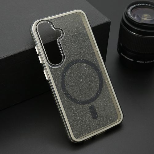 Futrola CRYSTAL MagSafe za Samsung S921 Galaxy S24 5G crna (MS).