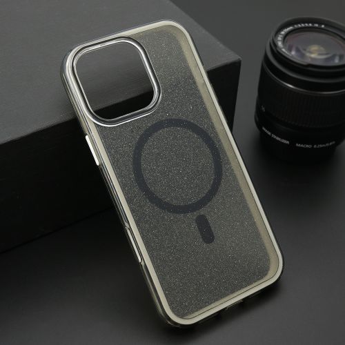 Futrola CRYSTAL MagSafe za iPhone 16 Pro Max (6.9) crna (MS).