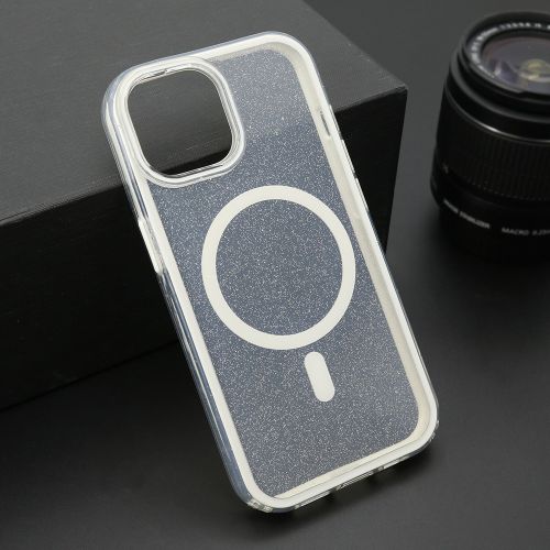 Futrola CRYSTAL MagSafe za iPhone 15 bela (MS).