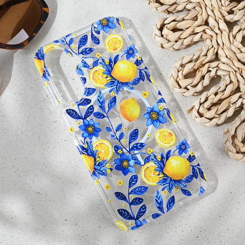 Futrola print Magsafe za Samsung A266 Galaxy A26 5G Mediteran Lemon.