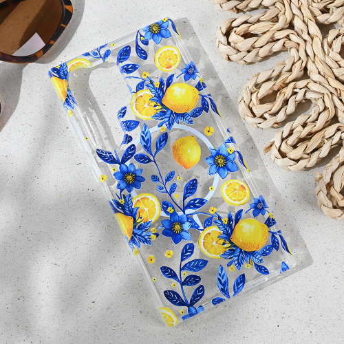 Futrola print Magsafe za Samsung S928B Galaxy S24 Ultra Mediteran Lemon.