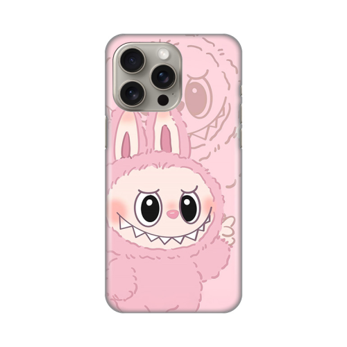 Silikonska futrola print za iPhone 15 Pro Max 6.7 La Bubu Pink.