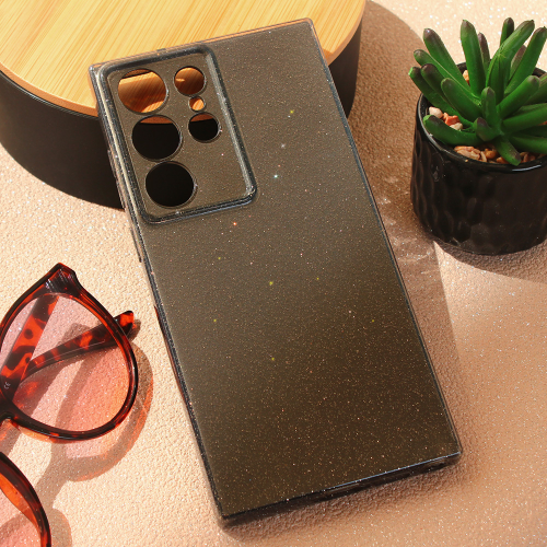 Futrola Sparkle Dust za Samsung Galaxy S23 Ultra crna.