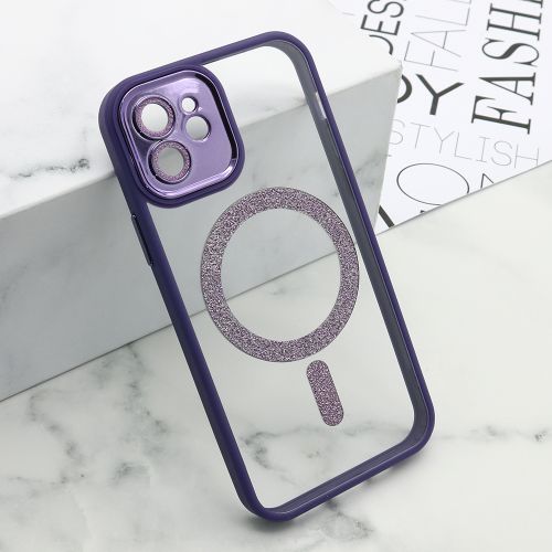 Futrola DIAMOND MagSafe za iPhone 12 ljubicasta (MS).
