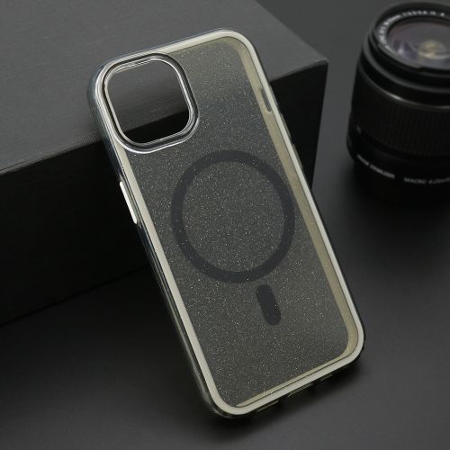 Futrola CRYSTAL MagSafe za iPhone 14 (6.1) crna (MS).