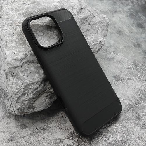 Silikonska futrola BRUSHED za iPhone 16 Pro Max (6.9) crna (MS).