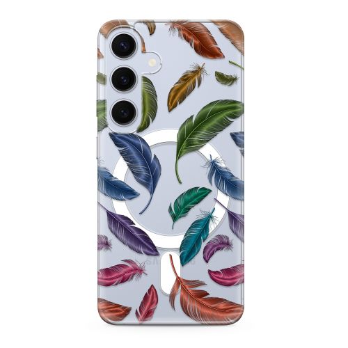 Futrola silikonska print MagSafe za Samsung S921 Galaxy S24 5G feather (MS).