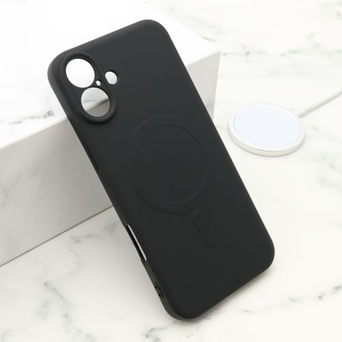 Futrola VELVET TOUCH MagSafe za iPhone 16 Plus (6.7) crna (MS).