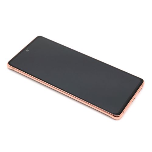 LCD Displej / ekran za Samsung G780F Galaxy S20 FE + touchscreen + frame orange Full ORG EU (GH82-24220F/24219F/31328F/31329F) (MS).