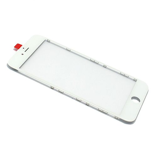 Staklo touchscreen-a za Iphone 6 PLUS sa frejmom + oca white (MS).