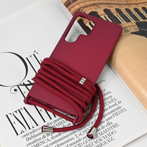 Futrola Crossbody za Samsung S938 Galaxy S25 Ultra bordo.