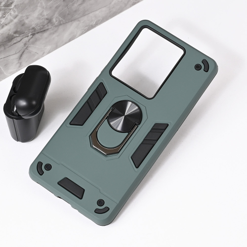Futrola Hard Ring za Xiaomi Redmi Note 14s tamno zelena.