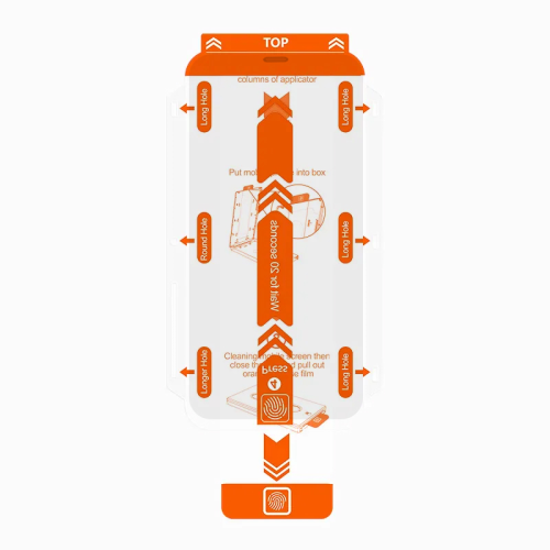 Staklena folija glass 2.5D dust free za iPhone 12 Mini 5.4 crni.