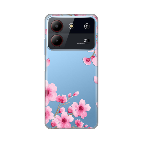 Silikonska futrola print Skin za ZTE Blade A54 Rose Flowers.