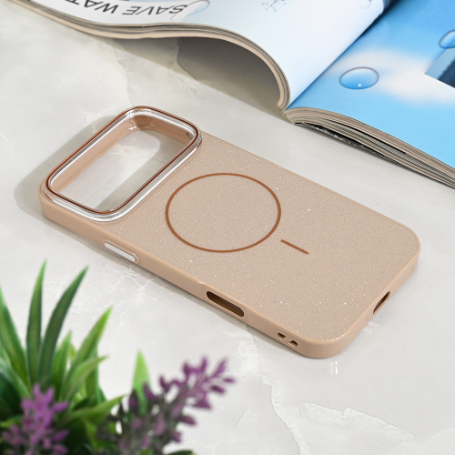 Futrola Magsafe Sparkle Dust za iPhone 17 Pro Max 6.9 zlatna.