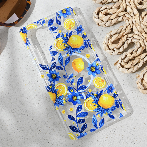 Futrola print Magsafe za Samsung S938 Galaxy S25 Ultra Mediteran Lemon.