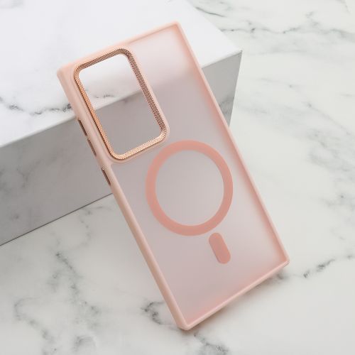 Futrola SILKY MAGSAFE II za Samsung Galaxy S23 Ultra roze (MS).