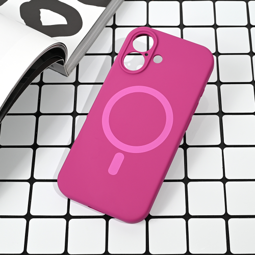 Futrola Magsafe Pure color za iPhone 17 tamno pink.