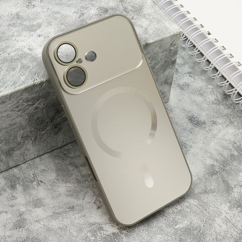 Futrola COLOR METAL Magsafe za iPhone 17 (6.3) siva (MS).