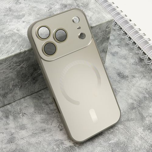 Futrola COLOR METAL Magsafe za iPhone 17 Pro (6.3) siva (MS).