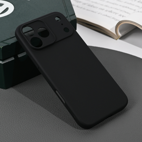 Silikonska futrola Skin za iPhone 17 Pro Max 6.9 mat crna.