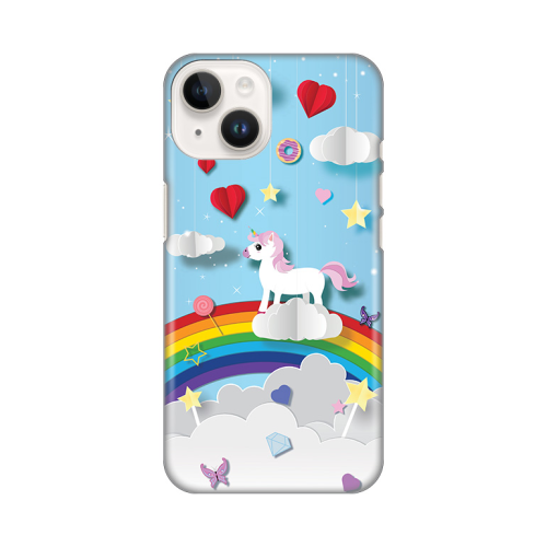 Silikonska futrola print za iPhone 14 Unicorn.