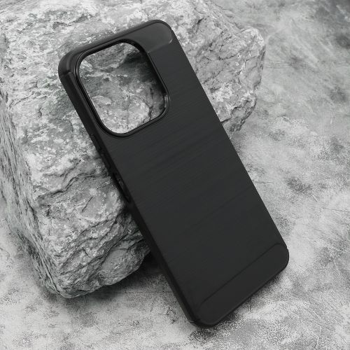 Silikonska futrola BRUSHED za Huawei Honor X6c crna (MS).