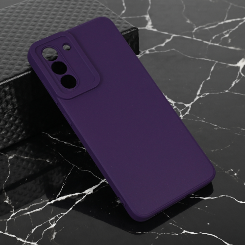 Futrola Teracell Giulietta za Samsung G990 Galaxy S21 FE mat tamno ljubicasta.