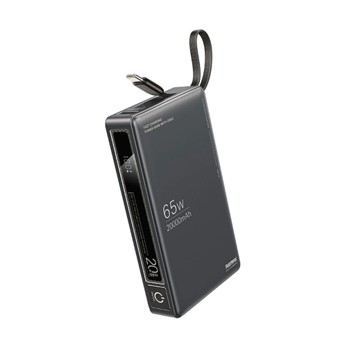 Power Bank baterija prenosiva baterija REMAX Wingle Series RPP-87 65W+22.5W Fast Charging 20000 mAh crni.