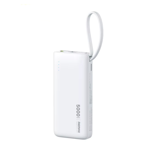 Power Bank baterija prenosiva baterija REMAX Xiaoxiao RPP-676 2.1A 5000mAh bela.