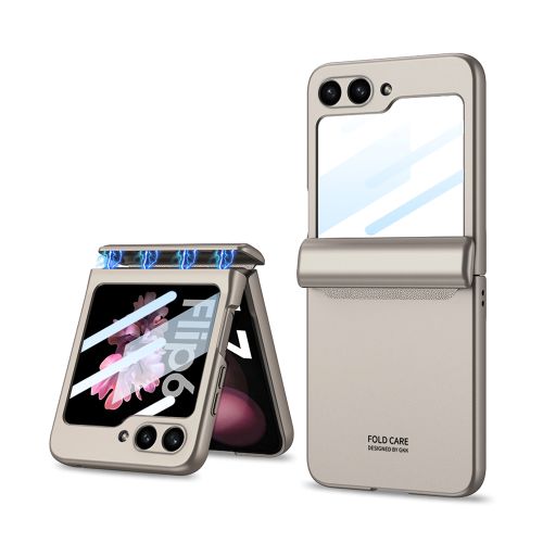 Futrola SMOOTH LINE za Samsung F741B/F761B Galaxy Z Flip 6 5G/Z Flip 7 FE 5G zlatna (GKK case) (MS).