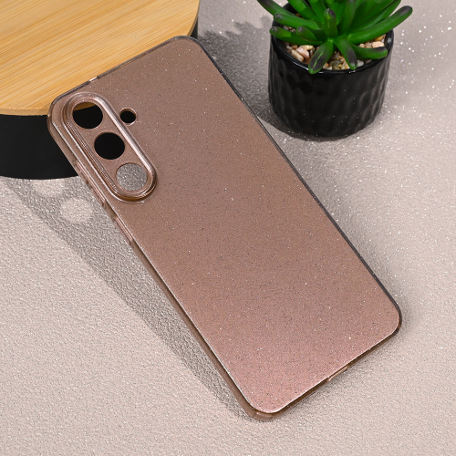 Futrola Sparkle Dust za Samsung S731B Galaxy S25 Fe roze zlatna.