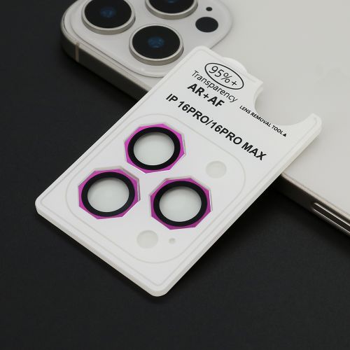 Folija za zastitu kamere OCTAGON za iPhone 16 Pro (6.3)/16 Pro Max (6.9) crvena (MS).