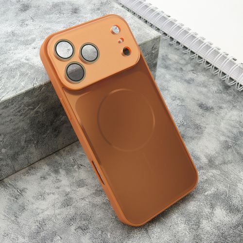 Futrola COLOR METAL MagSafe II za iPhone 17 Pro Max (6.9) narandzasta (MS).