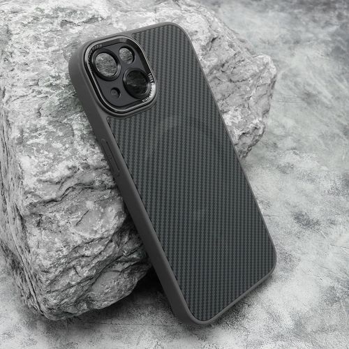 Futrola CARBON MagSafe za iPhone 14 (6.1) siva (small camera) (MS).