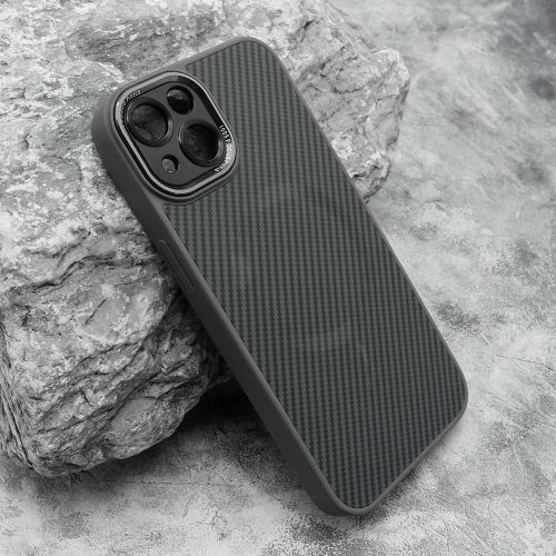 Futrola CARBON MagSafe za iPhone 13 (6.1) siva (small camera) (MS).
