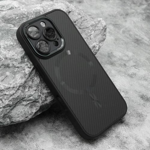 Futrola CARBON MagSafe za iPhone 16 Pro (6.3) crna (small camera) (MS).