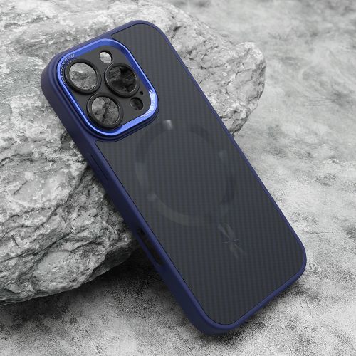 Futrola CARBON MagSafe za iPhone 16 Pro (6.3) plava (small camera) (MS).