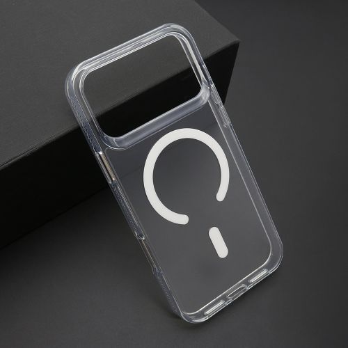 Futrola COLOR FRAME MagSafe za iPhone 17 Pro Max (6.9) srebrna (providna) (MS).