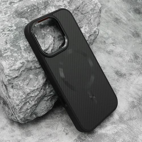 Futrola CARBON MagSafe za iPhone 16 Pro (6.3) crna (big camera) (MS).